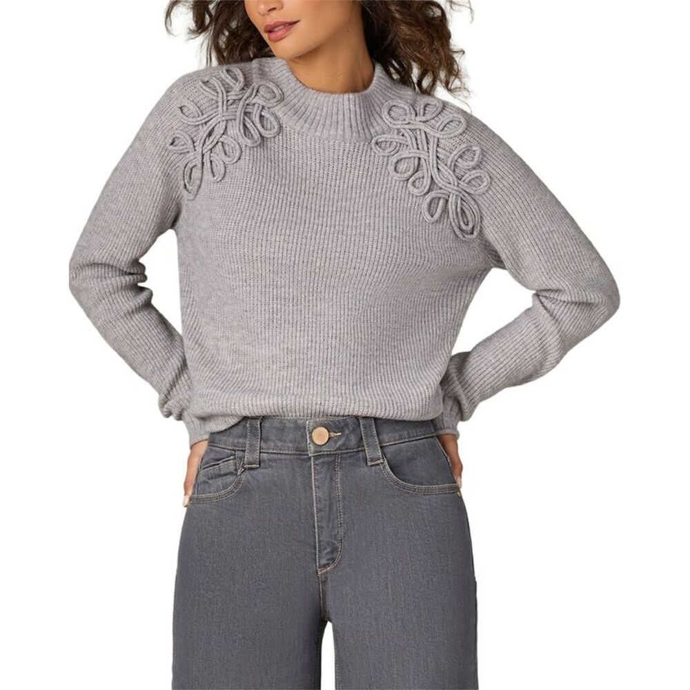 Wit & Wisdom Womens  Soutache Sweater